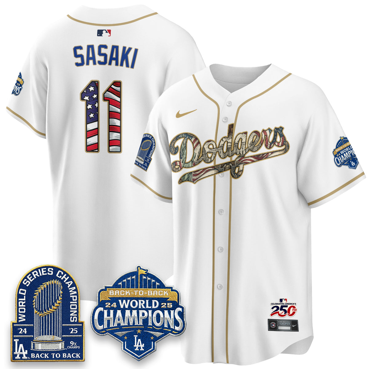 LAD 2026 Independence Day USA Vapor Limited Jersey - Stitched