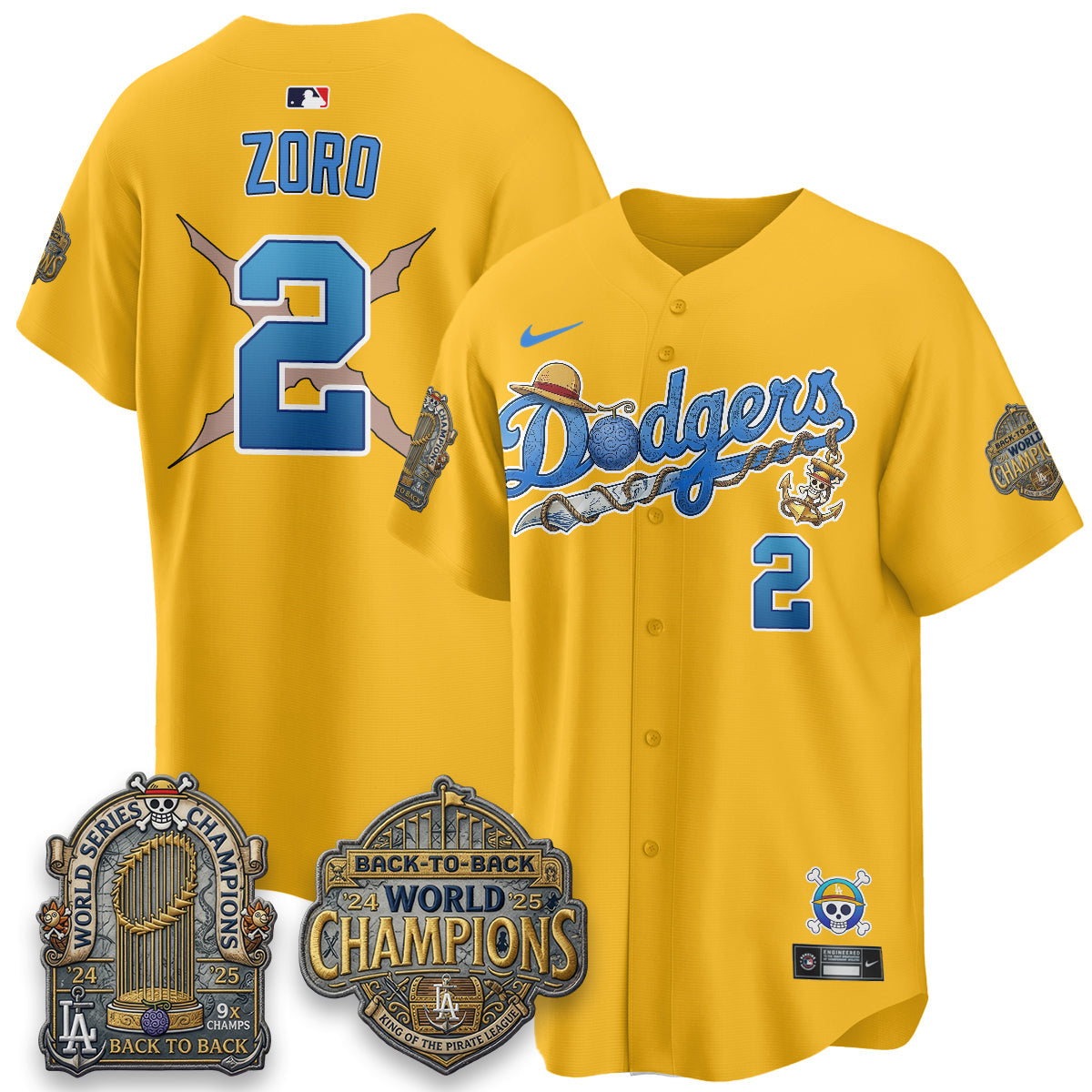 LAD x OP Japanese Cartoon Vapor Limited Jersey - Stitched