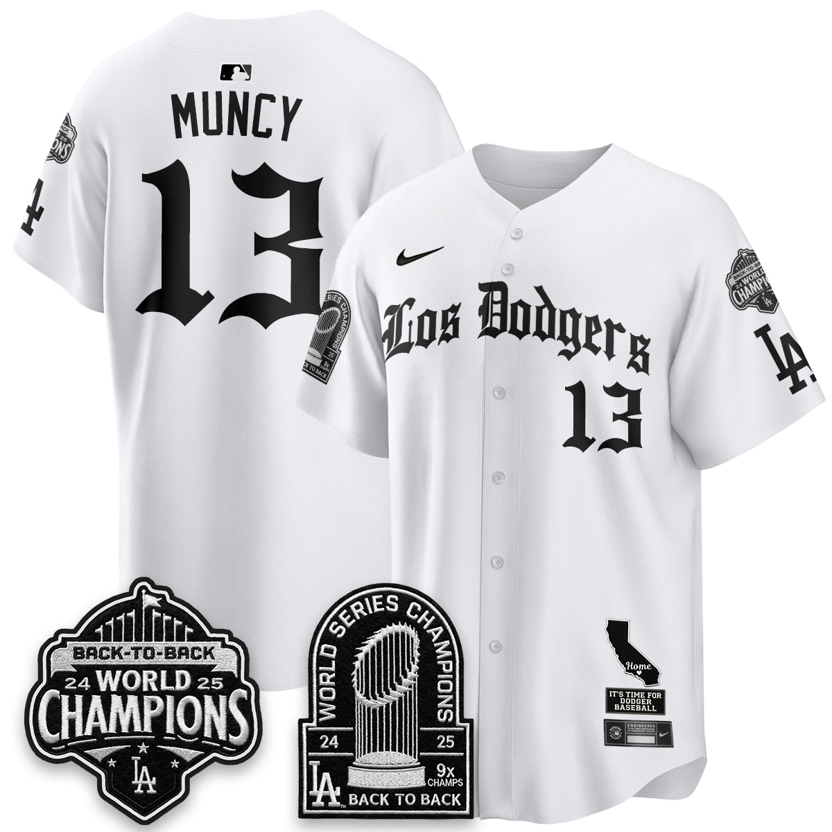 LAD World Series Champions Vapor Premier Limited Gothic Edition Jersey - All Stitched