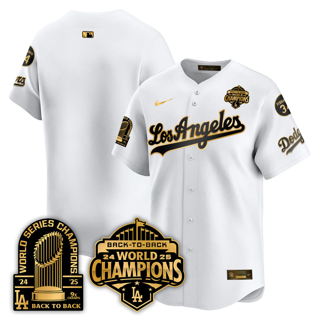 LAD Alternate  Vapor Limited Jersey - 9x Champs - Stitched