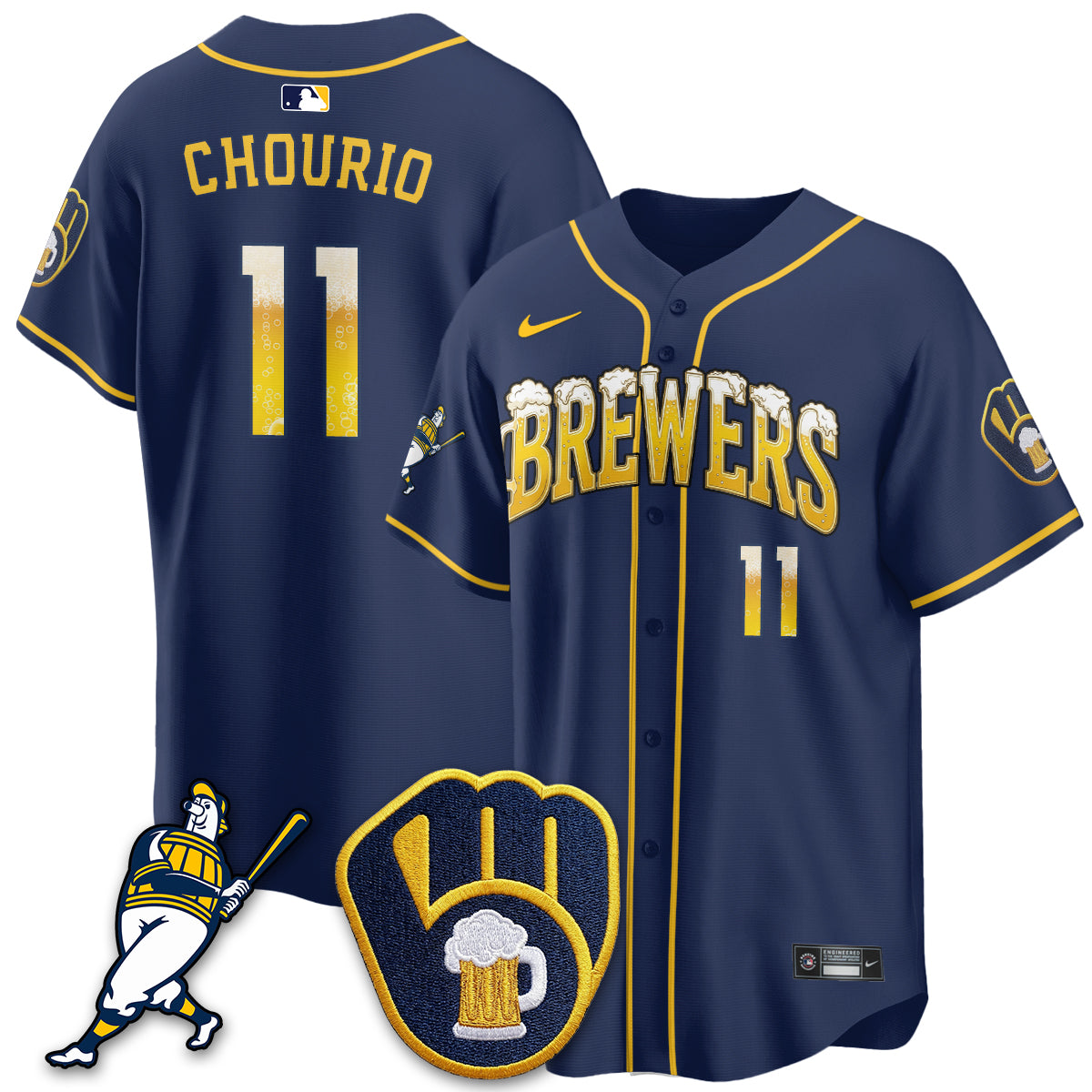 MIL "Pitcher & Pint" Navy Edition Vapor Limited Jersey - Stitched