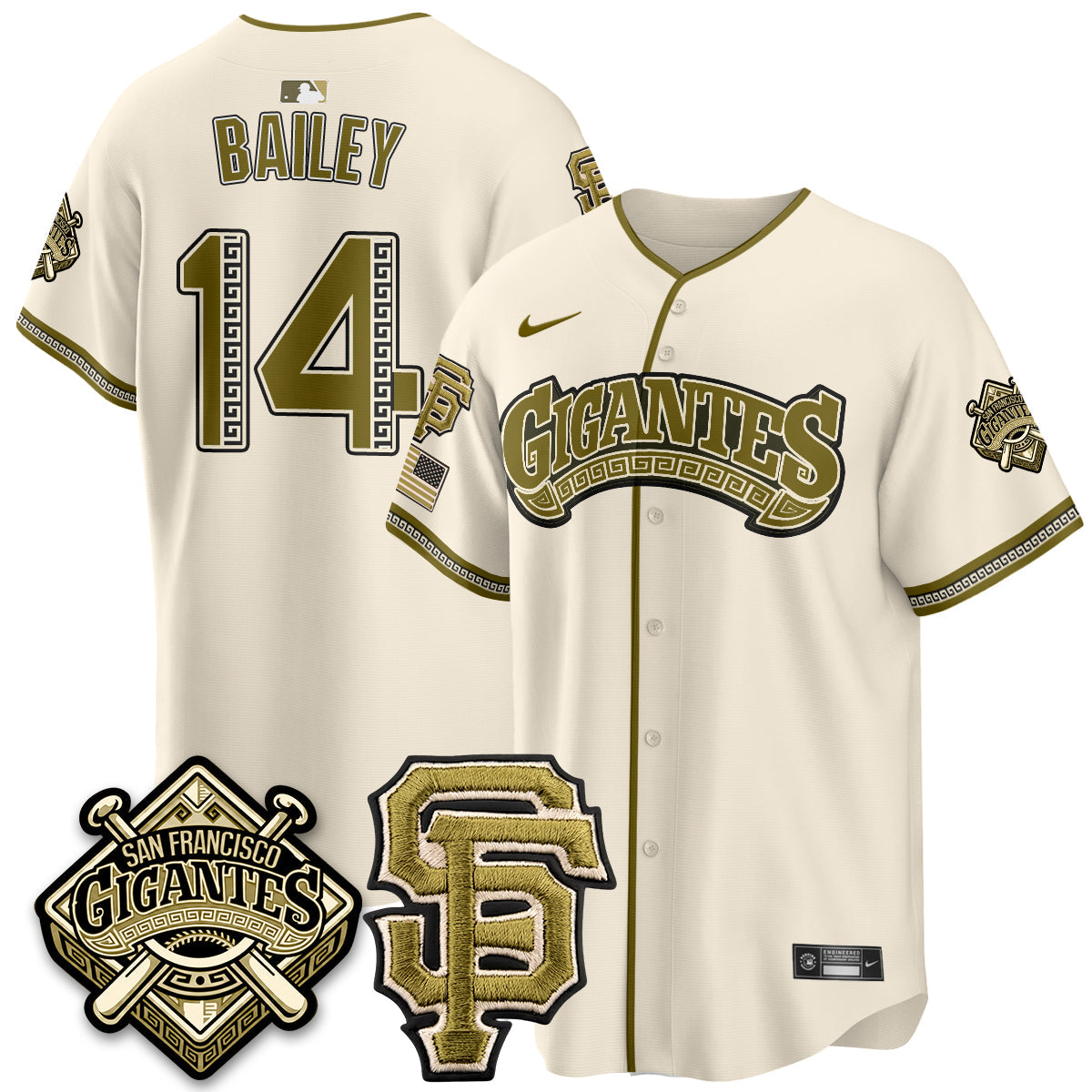 SF New Era Olive 2026 Armed Forces Day Jersey - Stitched