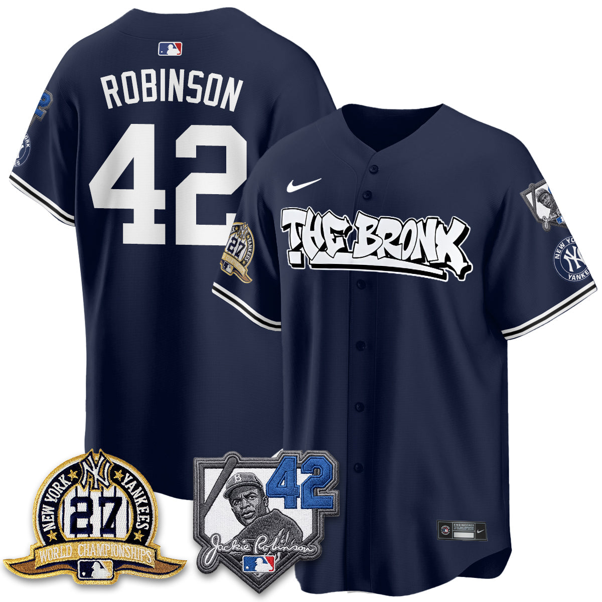 NYY The Bronx 2026 Jackie Robinson Day Vapor Limited Jersey - All Stitched