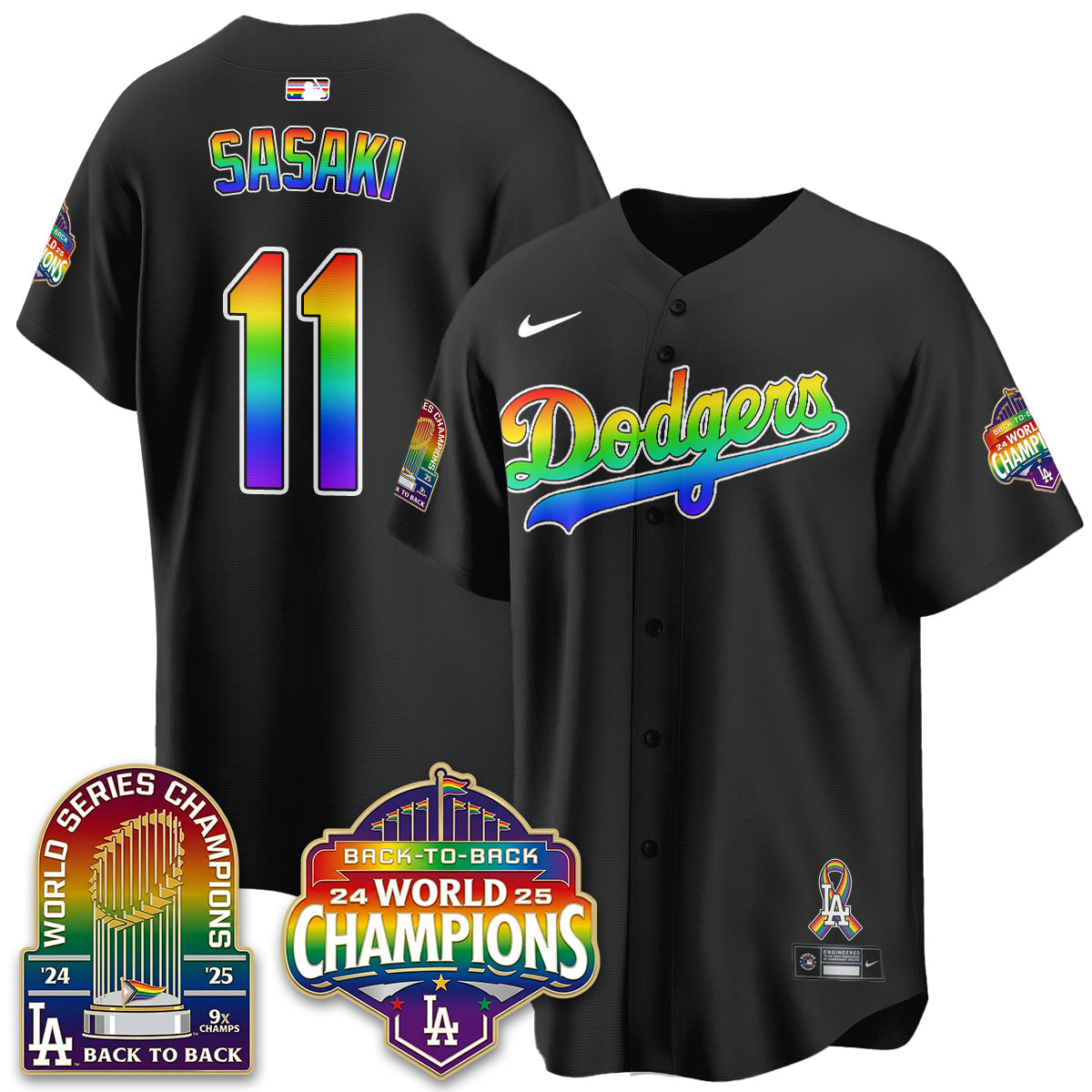 LAD Happy Pride Month Vapor Jersey - Stitched