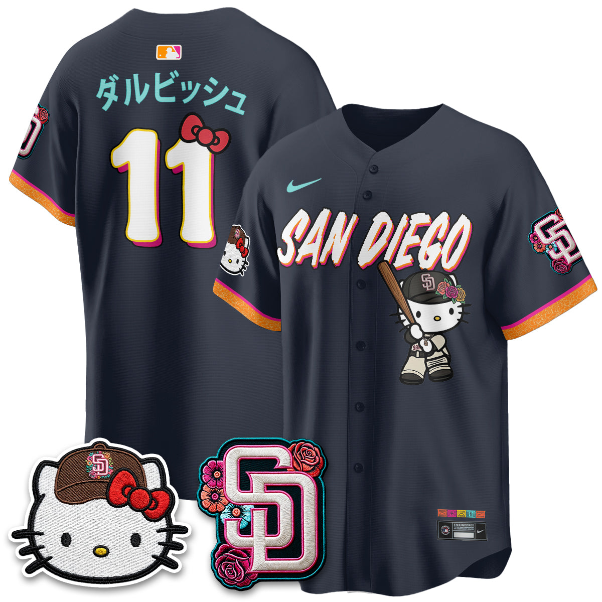 SD 2026 City Connect x Meow KT Vapor Limited Jersey - Stitched