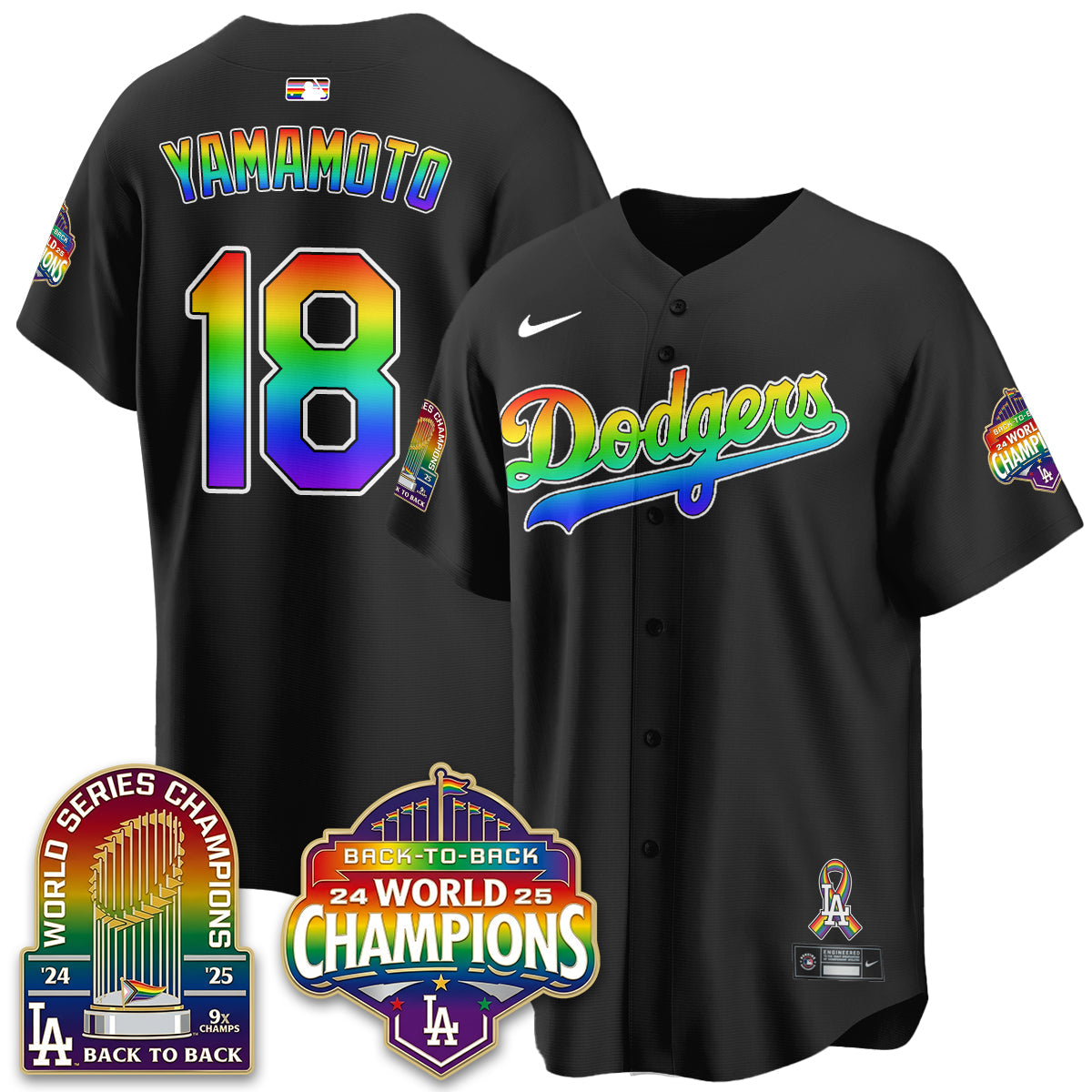 LAD Happy Pride Month Vapor Jersey - Stitched
