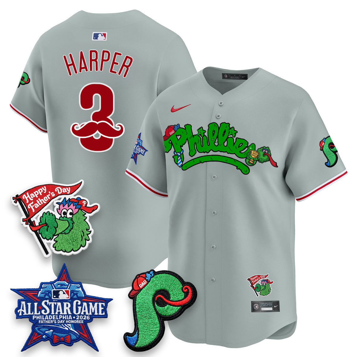 PHI Happy Father's Day Vapor Jersey - Stitched