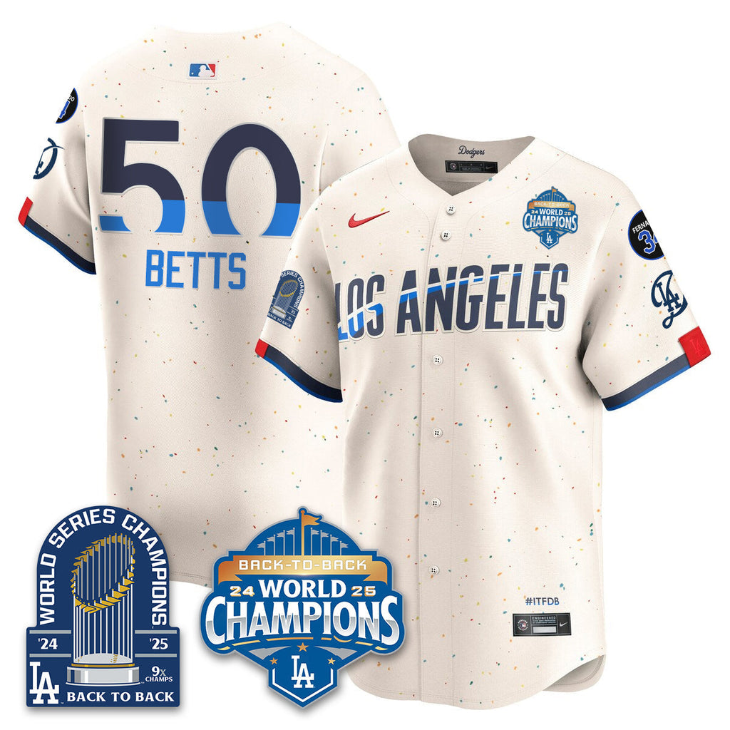 LAD Alternate  Vapor Limited Jersey - 9x Champs - Stitched