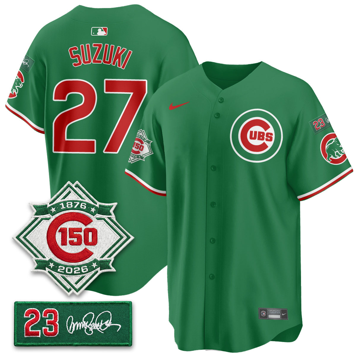 CHC Limited Mexico Jersey - 150th Anniversary + Ryne Sandberg Tribute Patch All Stitched