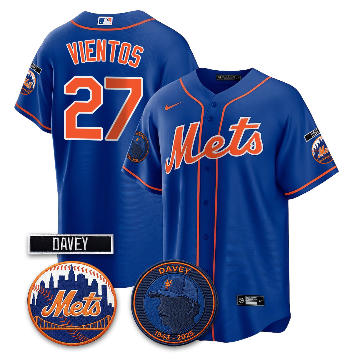 NYM 2026 Davey Johnson In Memoriam Vapor Limited Jersey - All Stitched