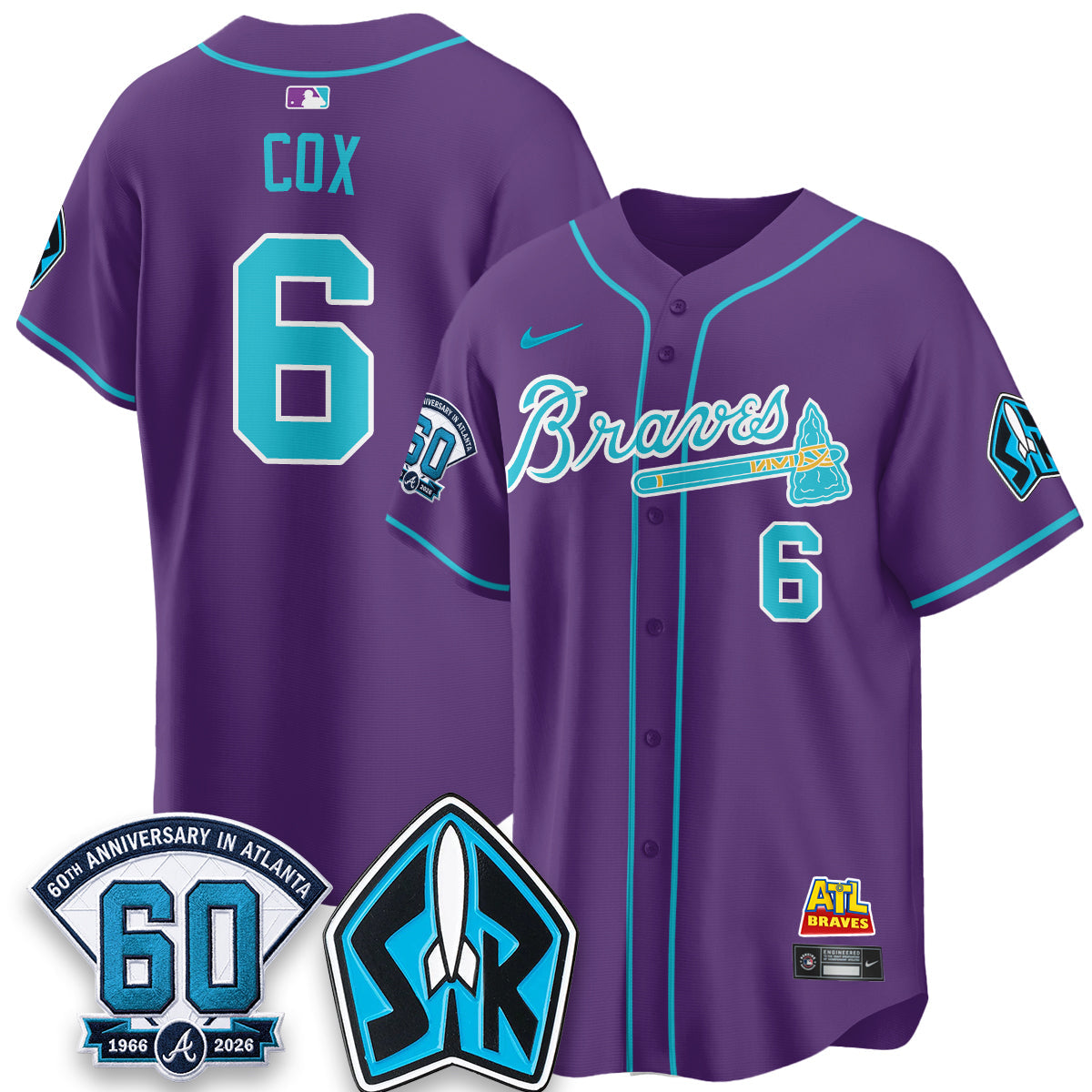 ATL 60th Anniversary Space Ranger Edition Vapor Limited Jersey - All Stitched