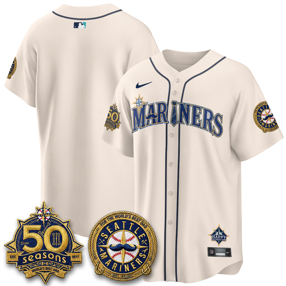 SEA Happy Father's Day Vapor Jersey - Stitched