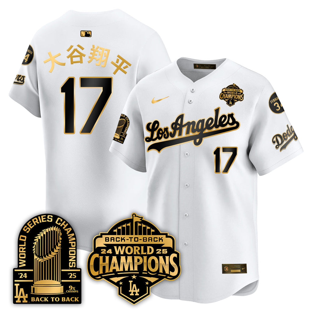 LAD Alternate  Vapor Limited Jersey - 9x Champs - Stitched