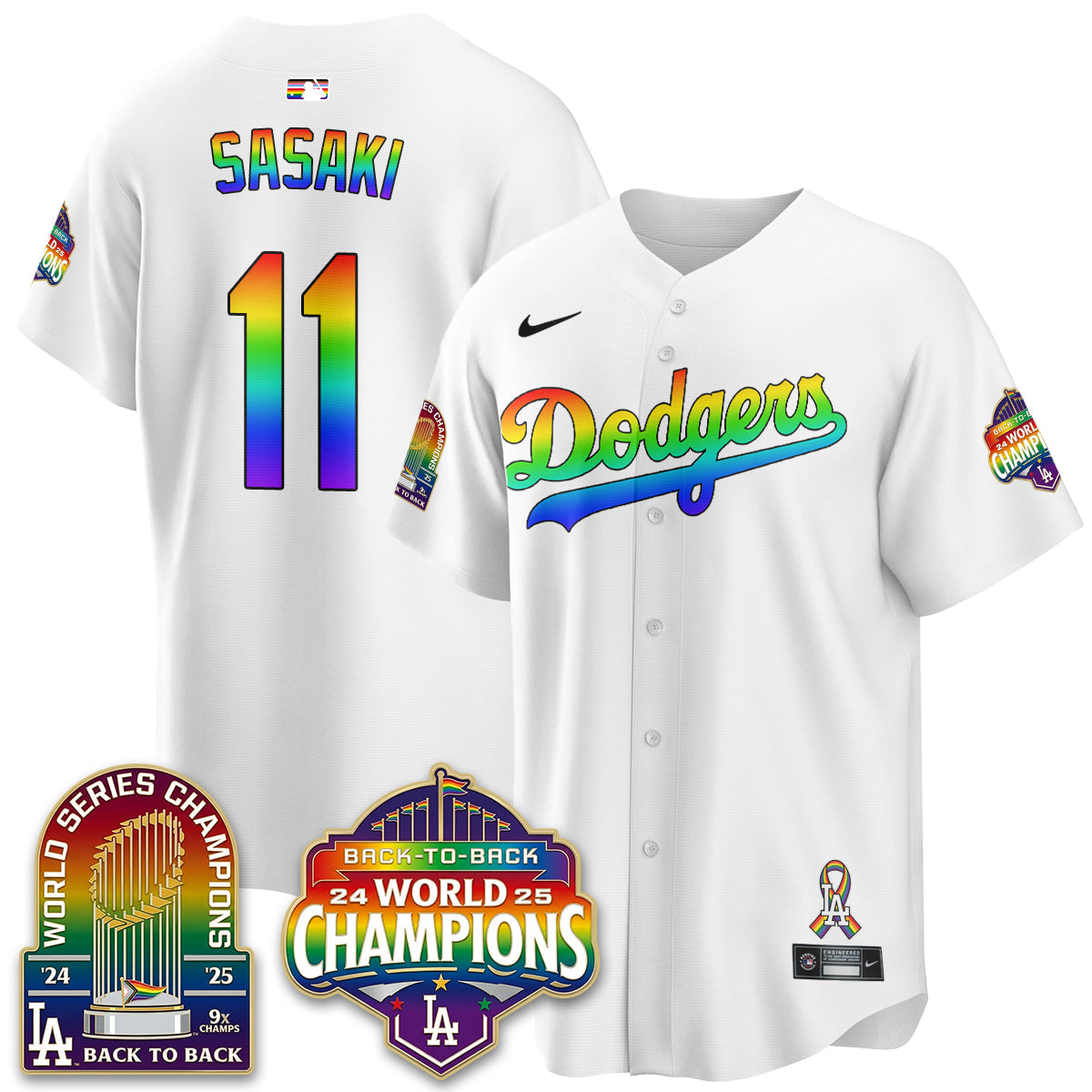 LAD Happy Pride Month Vapor Jersey - Stitched