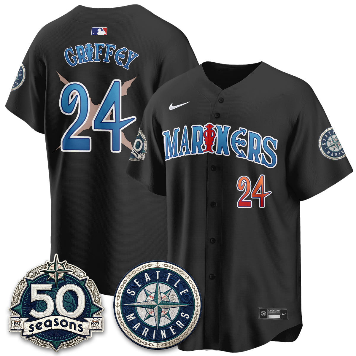 SEA x Japanese Cartoon Vapor Limited Jersey - Stitched