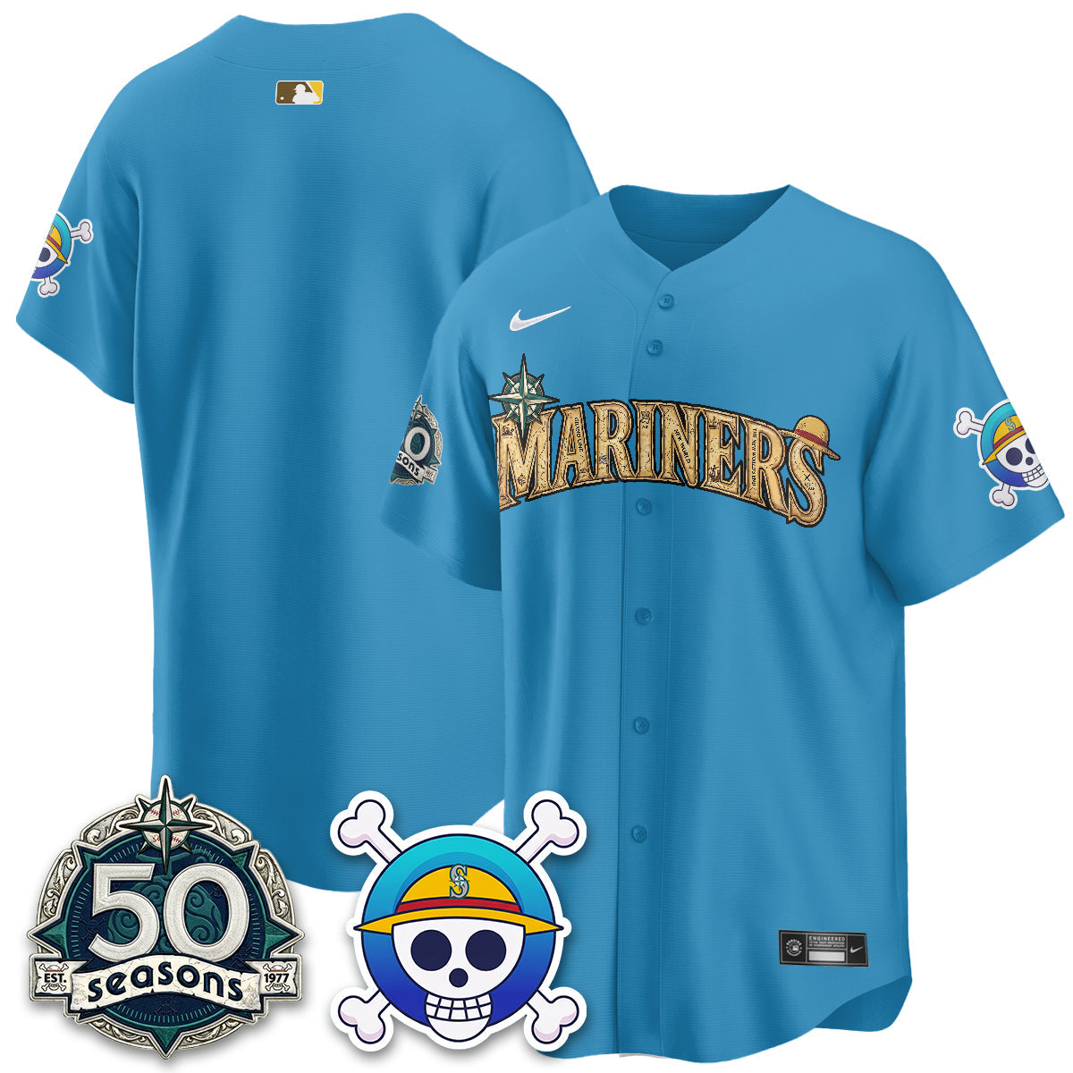 SEA OP Japanese Cartoon Vapor Limited Jersey - Printed