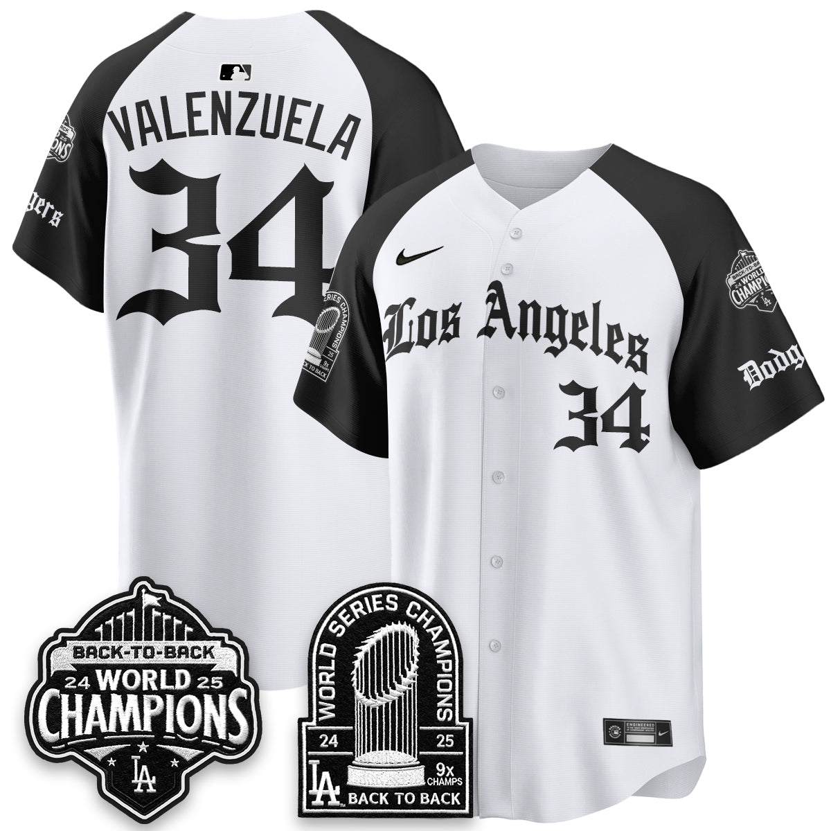 LAD WS Champions Back 2 Back Patch Vapor Premier Limited Gothic Edition Jersey - All Stitched