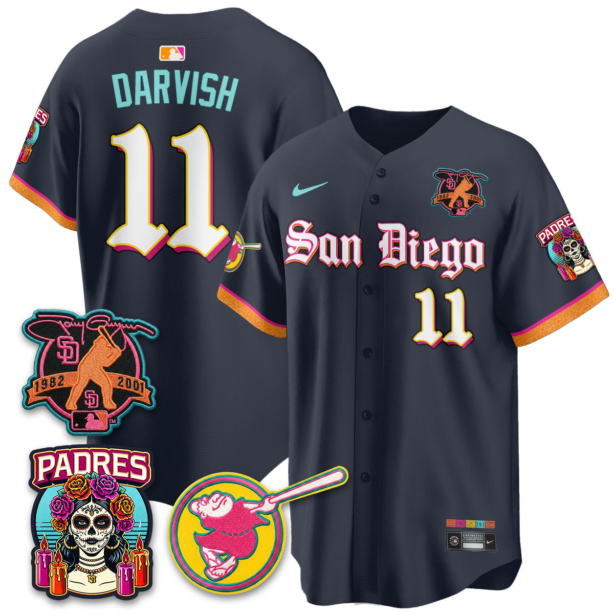 SD 2026 City Connect x Tony Gwynn Patch Vapor Premier Limited Jersey - All Stitched