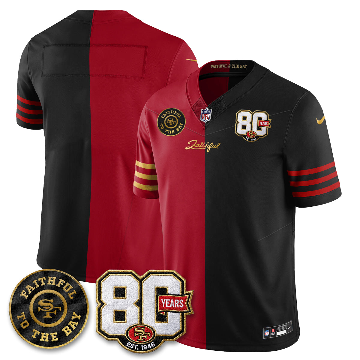 SF “Rivalries” Vapor Limited Jersey - Faithful To The Bay Patch - All Stitched