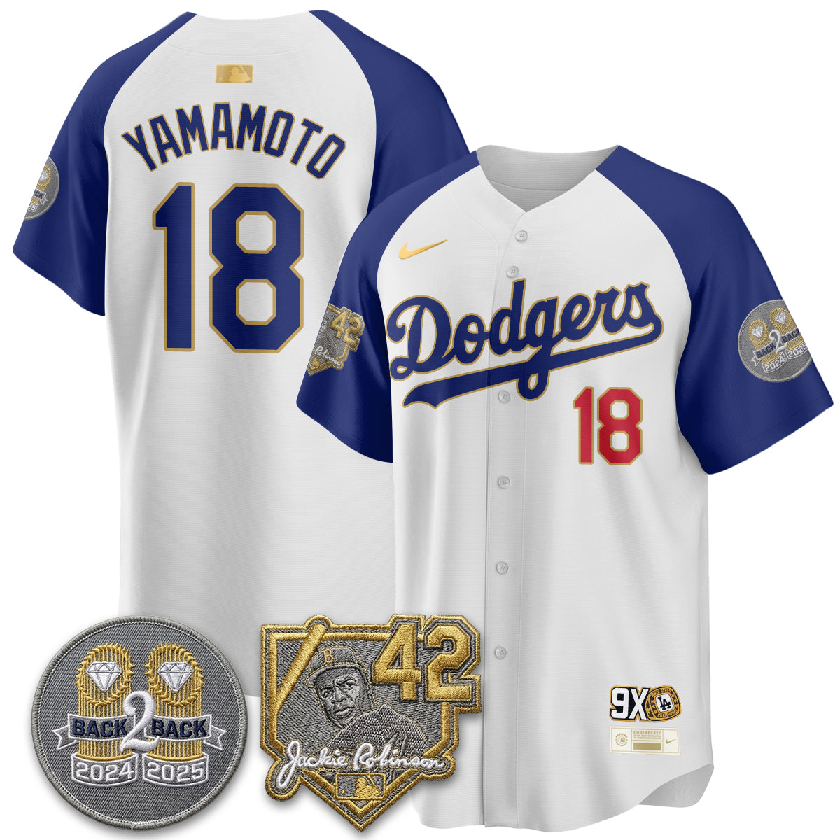 LAD -  2026 Jackie Robinson Day Vapor Limited Jersey - All Stitched