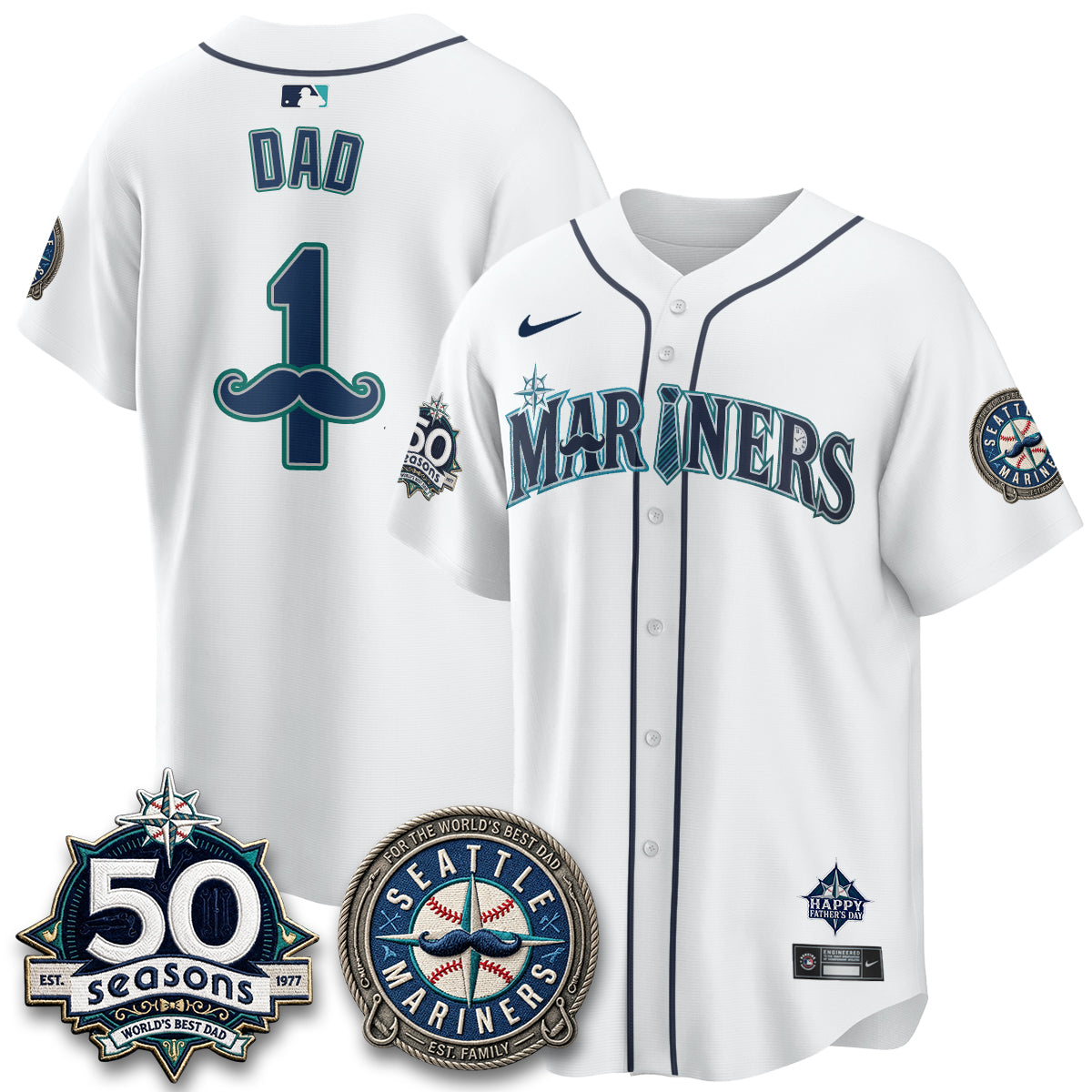 SEA Happy Father's Day Vapor Jersey - Stitched