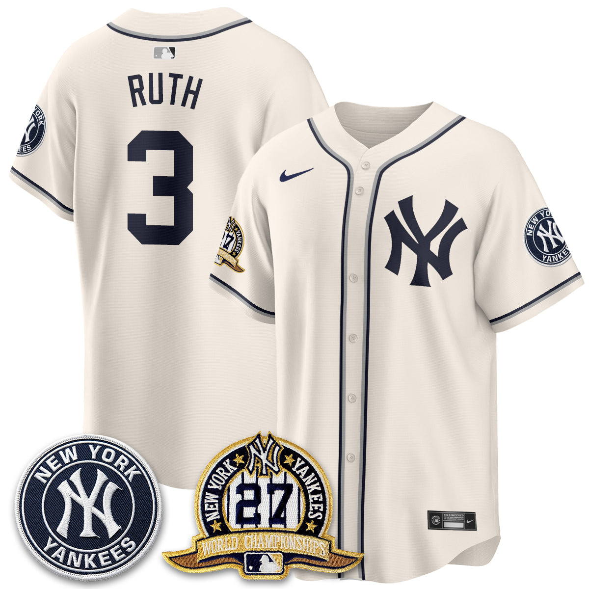 NYY 2026 Black Out Style Vapor Limited Jersey - All Stitched