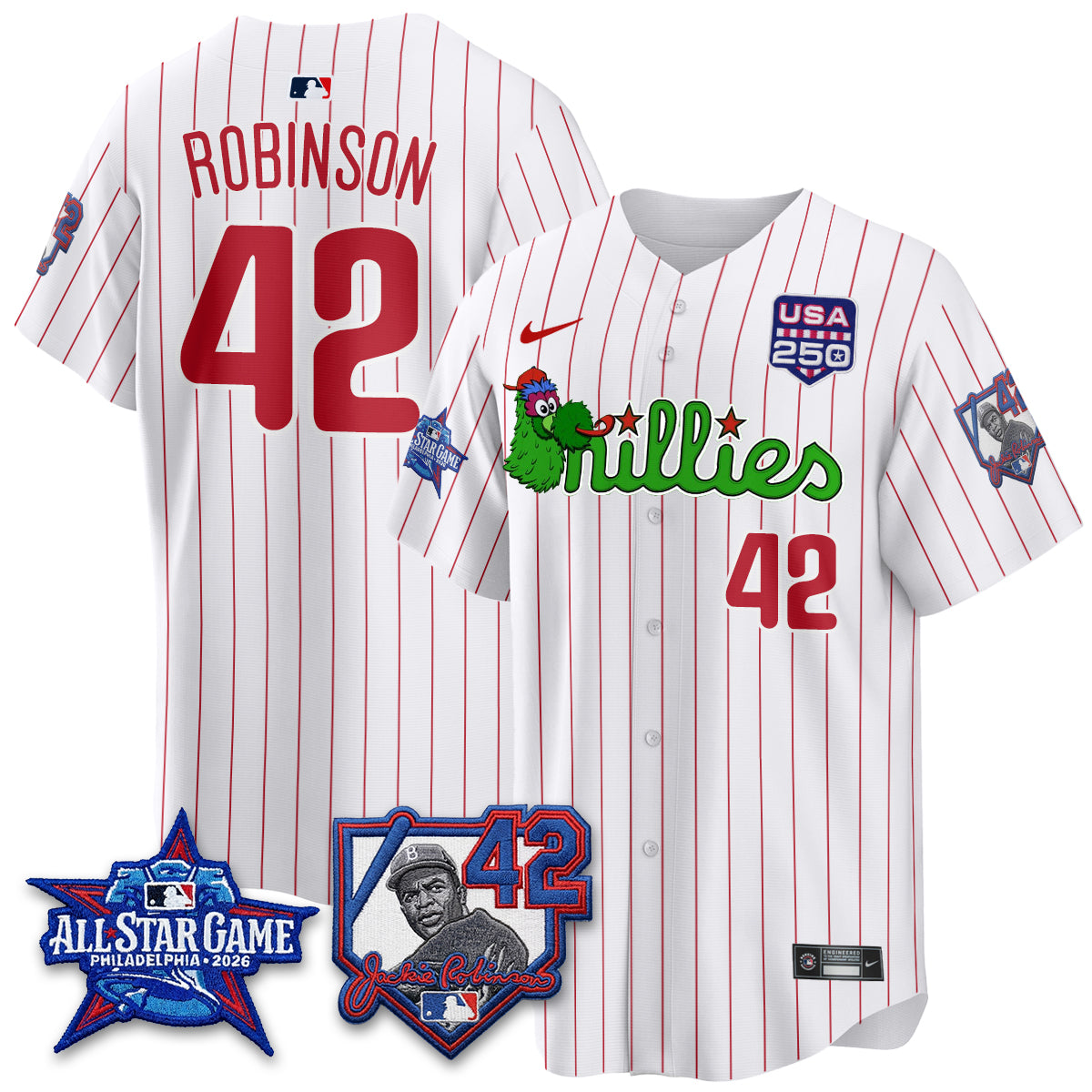 PHI Phanatic 2026 New Era & 250th USA Vapor Limited Jersey - All Star Game - All Stitched