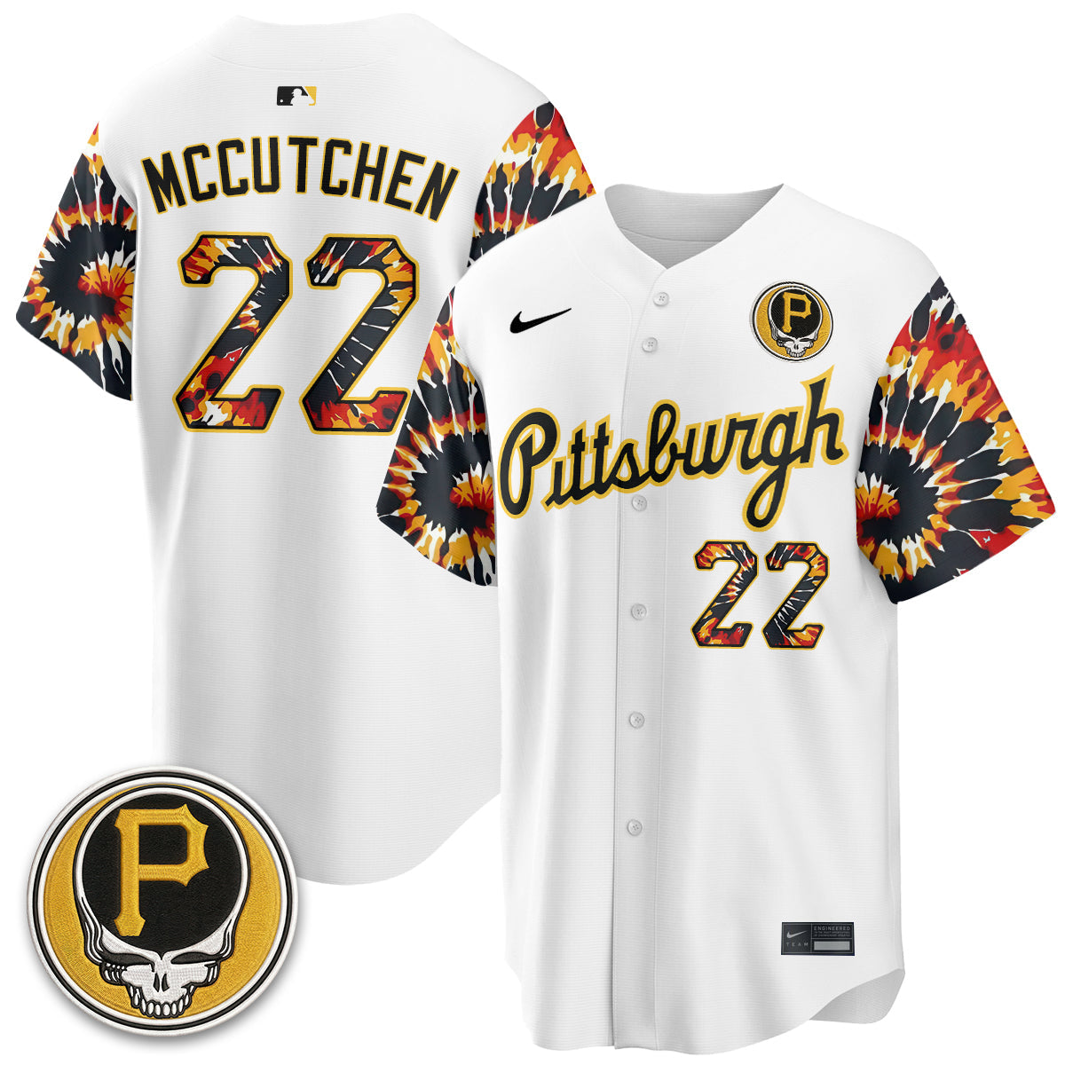 PIT x Grateful Dead Vapor Limited Jersey - Stitched