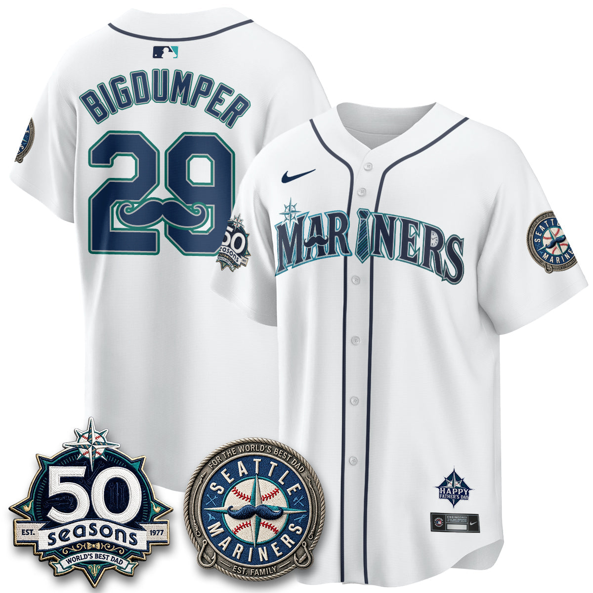 SEA Happy Father's Day Vapor Jersey - Stitched