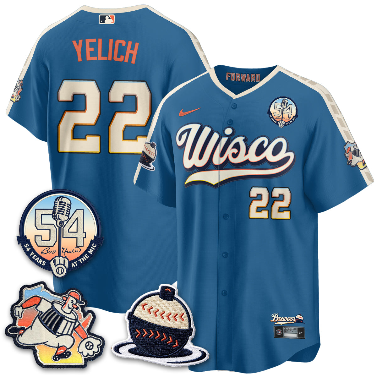 MIL 2026 City Connect Bob Uecker Vapor Limited Jersey - Stitched V1