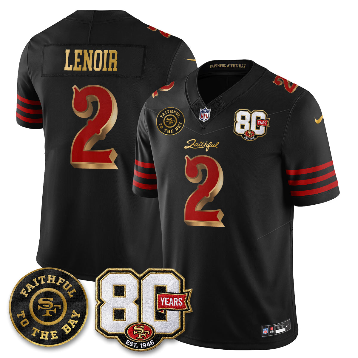 SF “Rivalries” Vapor Limited Jersey - Faithful To The Bay Patch - All Stitched