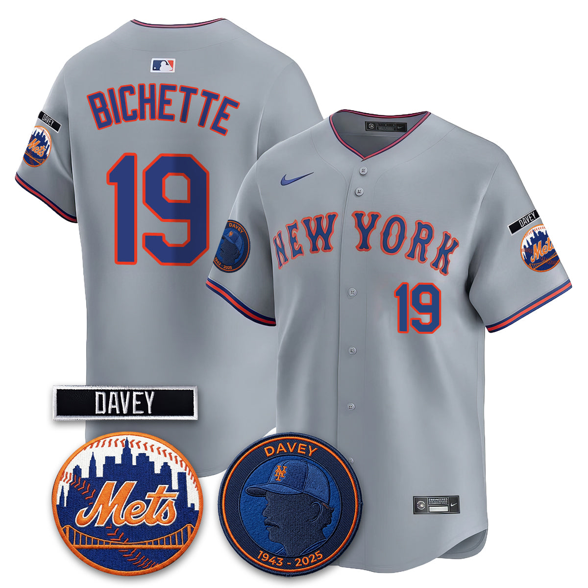 NYM 2026 Davey Johnson In Memoriam Vapor Limited Jersey - All Stitched