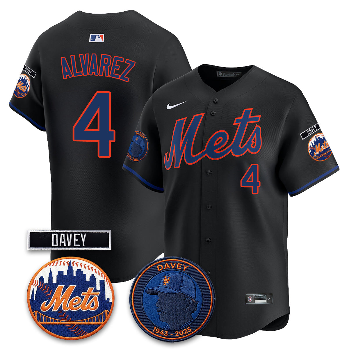 NYM 2026 Davey Johnson In Memoriam Vapor Limited Jersey - All Stitched