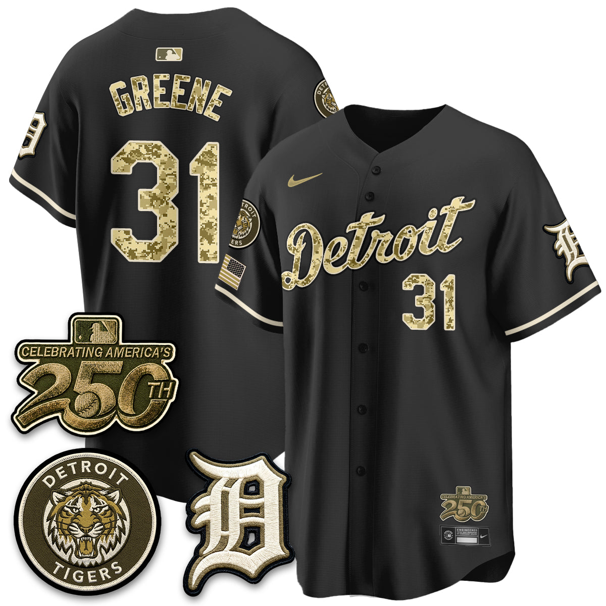 DET 2026 Armed Forces Day Jersey - Stitched