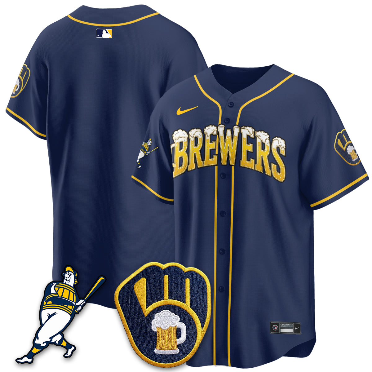 MIL "Pitcher & Pint" Navy Edition Vapor Limited Jersey - Stitched