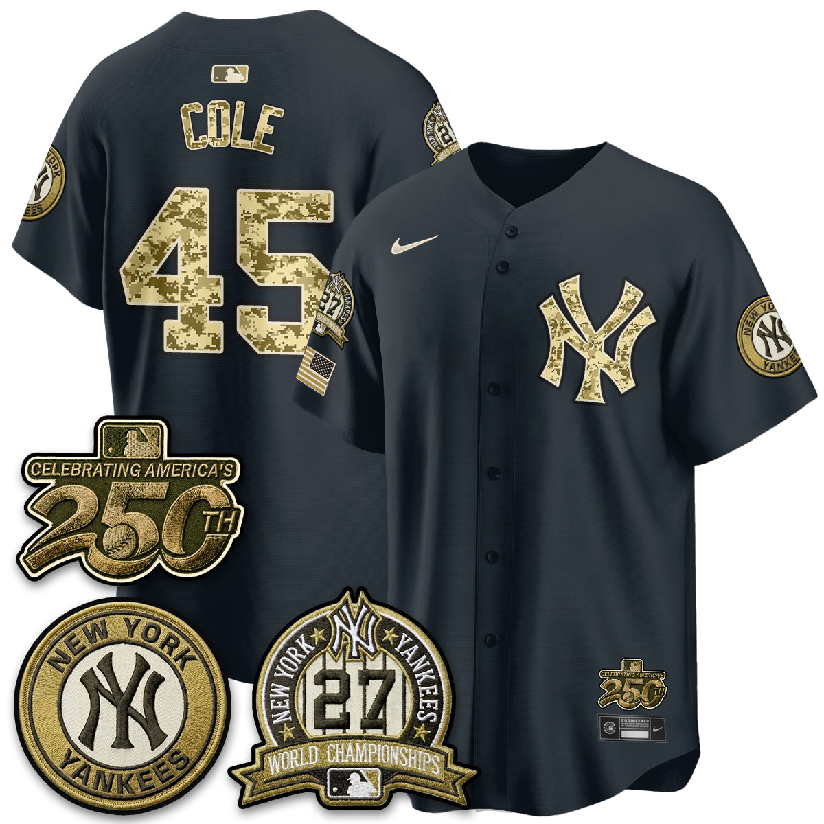 NYY Salute to Service 2026 Vapor Limited Jersey - Stitched