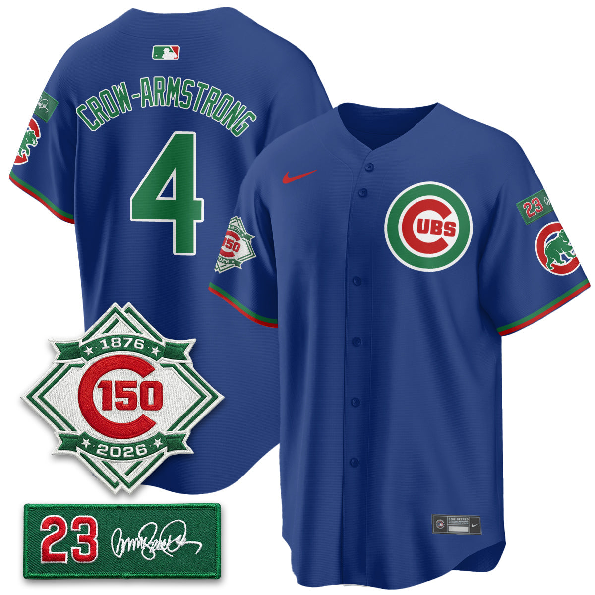 CHC Limited Mexico Jersey - 150th Anniversary + Ryne Sandberg Tribute Patch All Stitched