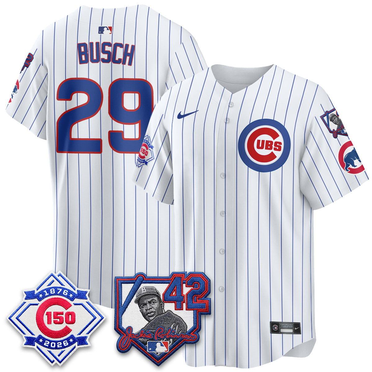 CHC 150th Anniversary & Jackie Robinson Day Patch Vapor Premier Limited Jersey - Stitched