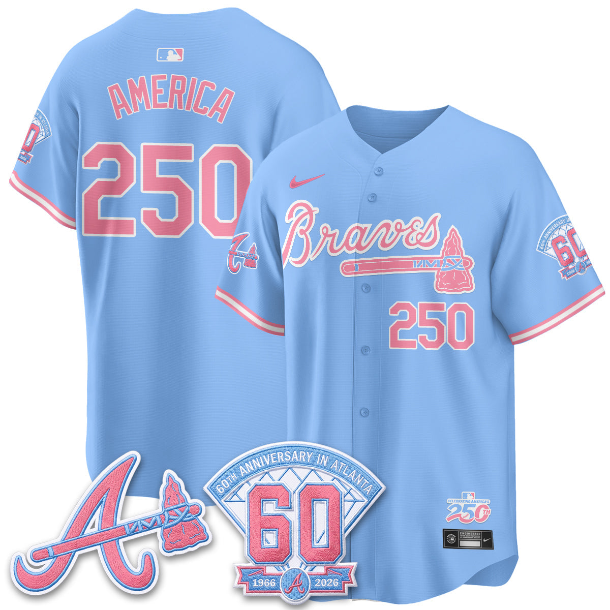 ATL x Bubblegum Vapor Jersey - Stitched