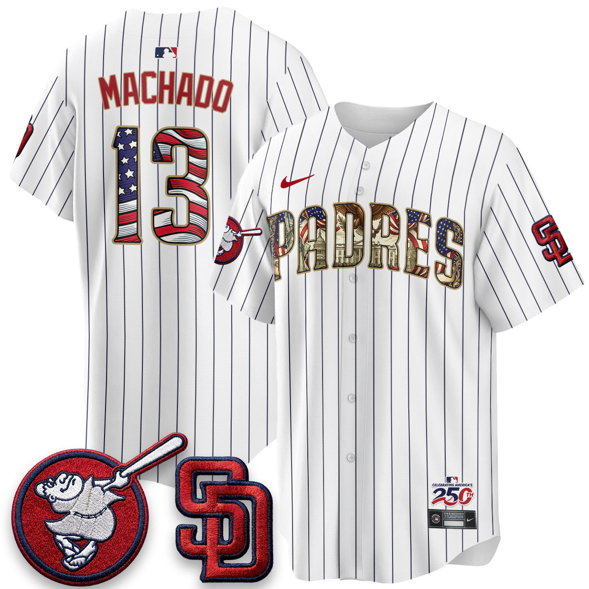 SD 2026 Independence Day USA Vapor Limited Jersey - Stitched