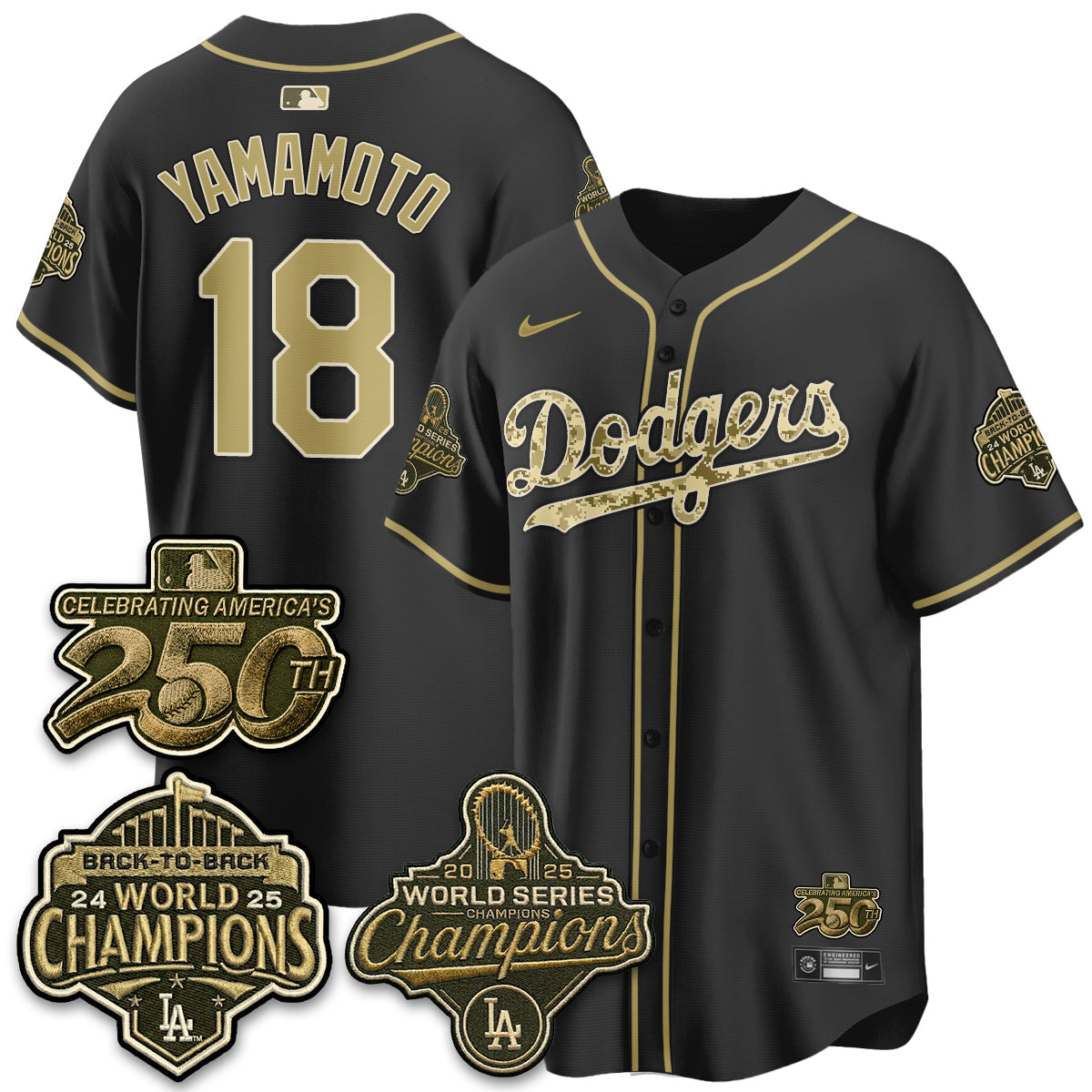 LAD Military Appreciation Game Day Jersey -Stitched