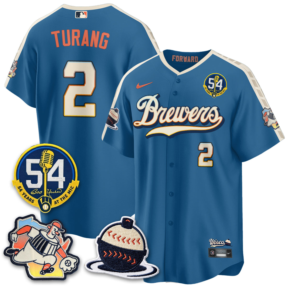 MIL 2026 City Connect Bob Uecker Vapor Limited Jersey - Stitched V1