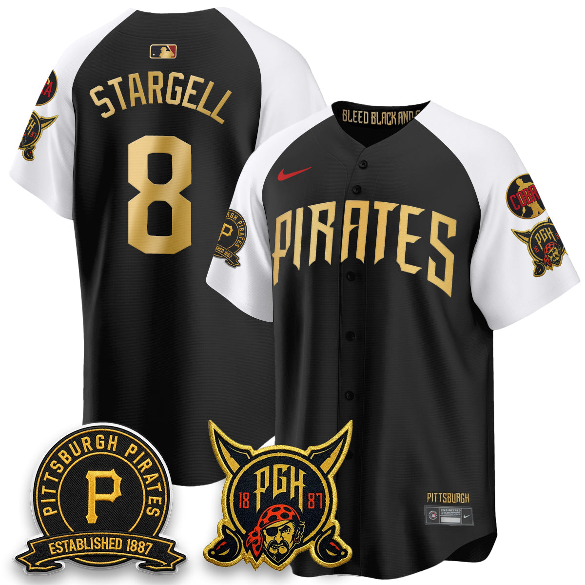 PIT Vapor Limited Jersey - Cobra & Est 1887 Patch - All Stitched
