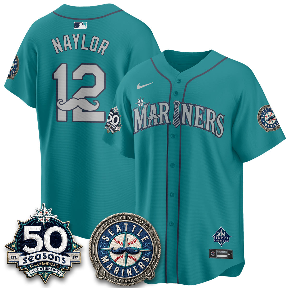 SEA Happy Father's Day Vapor Jersey - Stitched