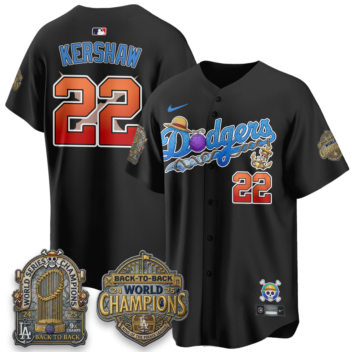 LAD x OP Japanese Cartoon Vapor Limited Jersey V2- Stitched