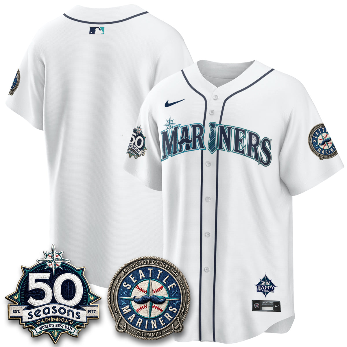 SEA Happy Father's Day Vapor Jersey - Stitched