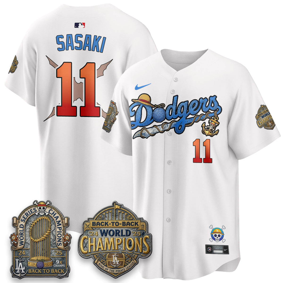 LAD x OP Japanese Cartoon Vapor Limited Jersey - Stitched