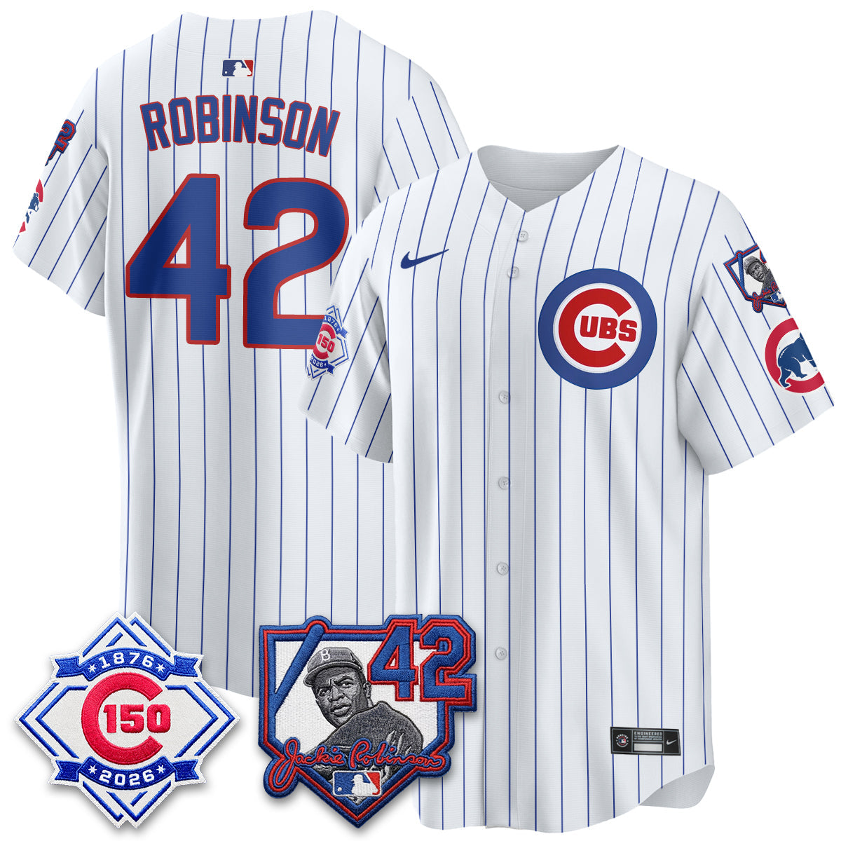 CHC 150th Anniversary & Jackie Robinson Day Patch Vapor Premier Limited Jersey - Stitched