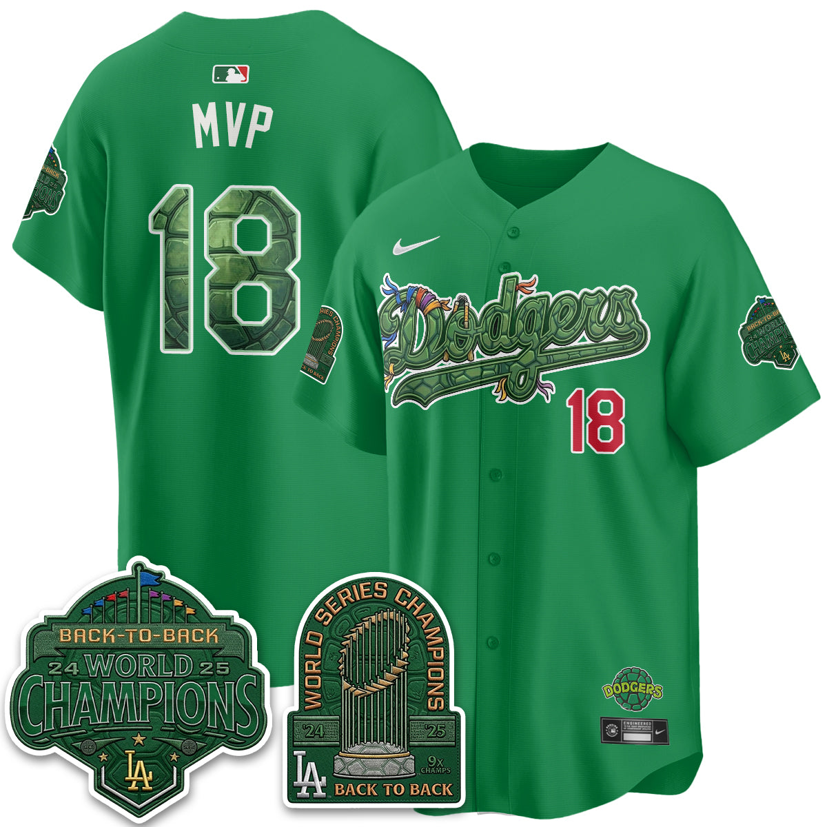 LAD x TMNT 2026 Vapor Jersey - Stitched
