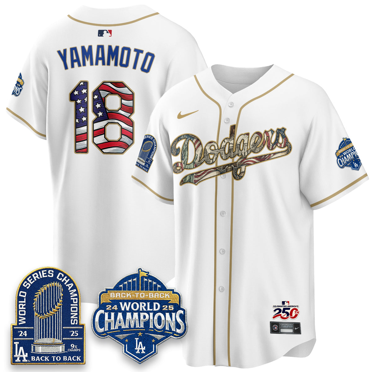 LAD 2026 Independence Day USA Vapor Limited Jersey - Stitched